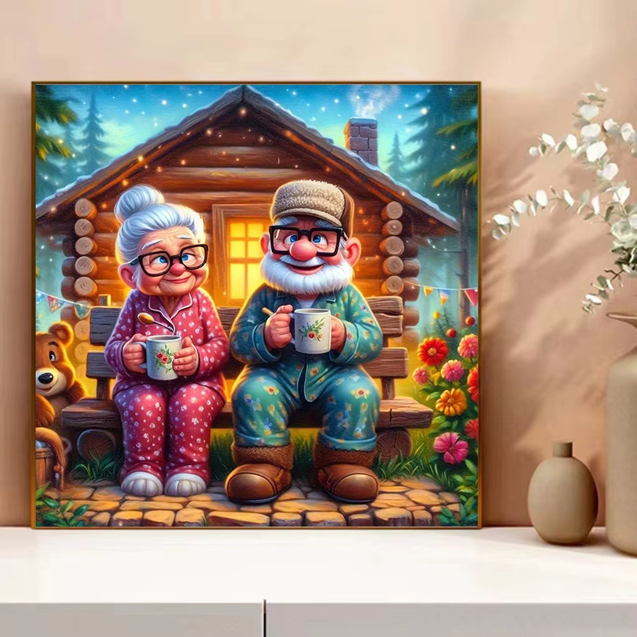 Evershine Kreuzstich-Set Cartoon-Porträt mit bedruckter Leinwand in Multicolour, Breite: 30 cm, Höhe: 30 cm - Bild 3