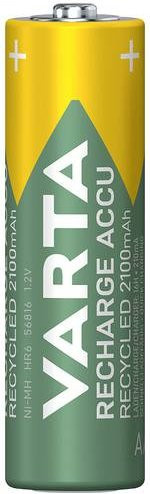 Varta Akku Recycled AA NiMH 2100mAh, 2er Pack, Multicolor - Bild 2
