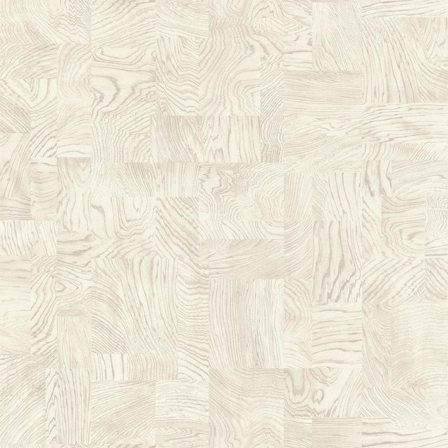 Rasch Vliestapete African Queen III in Cremeweiß und Beige mit geometrischem Holzdesign, Breite: 0,53 m, Länge: 10,05 m - Bild 1