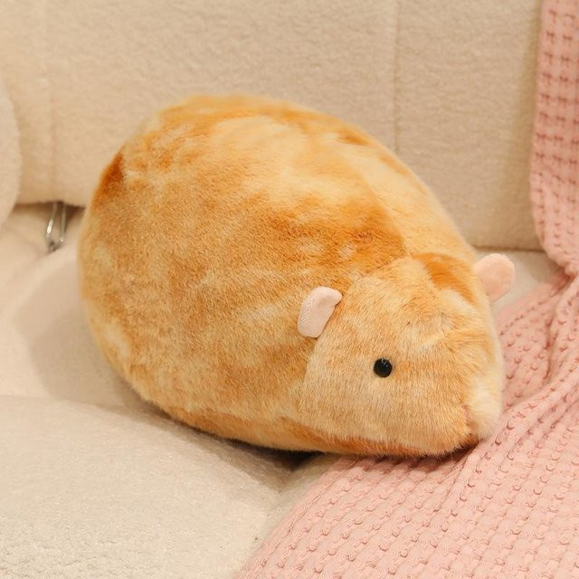 Yiran Health & Beauty Goldhamster Plüschkissen, Plüsch / Textil, Braun - Bild 1