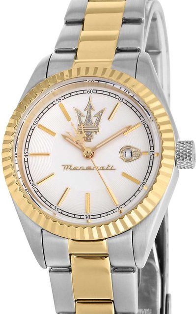 Maserati Damenuhr, Quarz, Edelstahl, Silber, 31 mm, 10 ATM - Bild 1