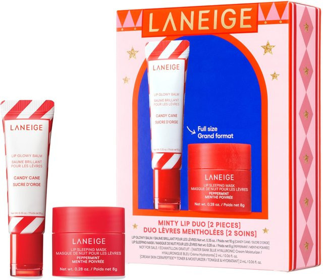 LANEIGE Lippen-Duo-Set, Lip Glowy Balm und Lip Sleeping Mask, blue - Bild 1