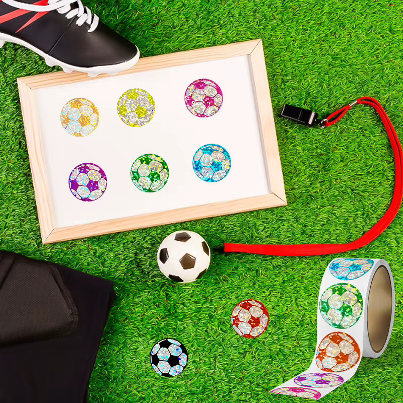 Wasserdichte Fußball-Aufkleber in Multicolour für Wasserflaschen und Sammelalben - Bild 2