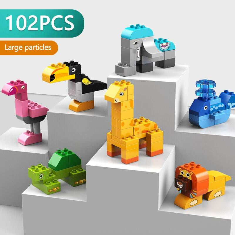 Yiran toy Konstruktionsbausteine Tier 102-teiliges Set bunt - Bild 3