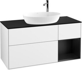 V&B Waschtischunterschrank Finion in Weiß, B/T/H: 120 x 50,1 x 50,1 cm - Bild 1
