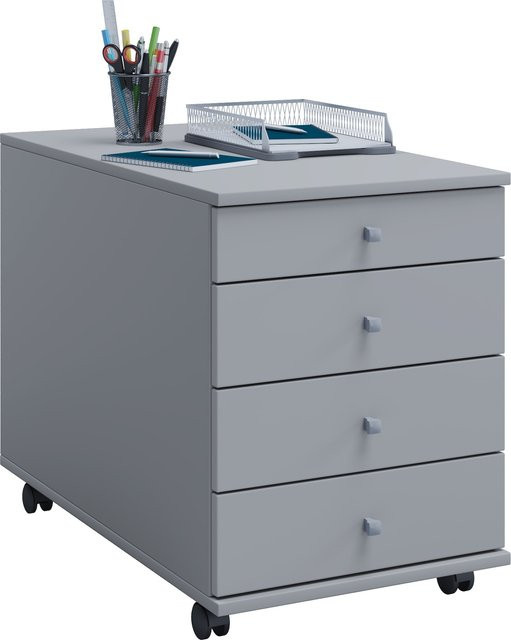 VCM Rollcontainer Lona Bürocontainer mit Schubladen in Grau, H x B x T: 57 x 42 x 75 cm - Bild 1