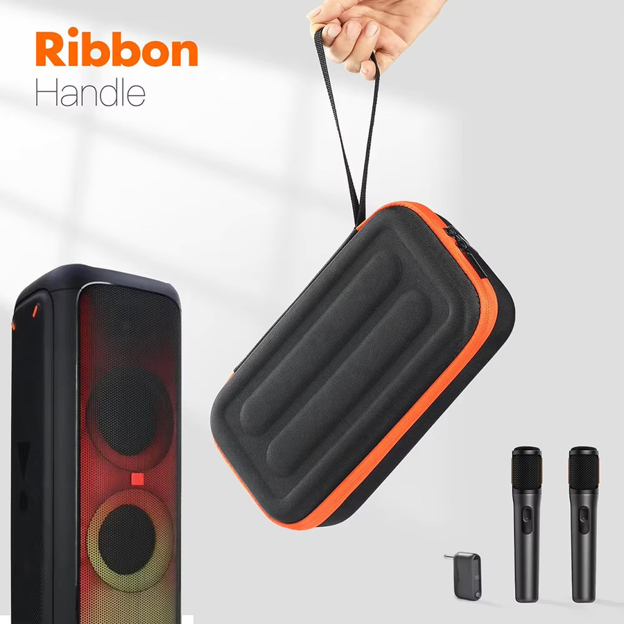 Stoßfeste und kratzfeste Aufbewahrungsbox für JBL PartyBox Wireless Mic, hartes Mikrofon-Etui als Reise-Organizer - Bild 4