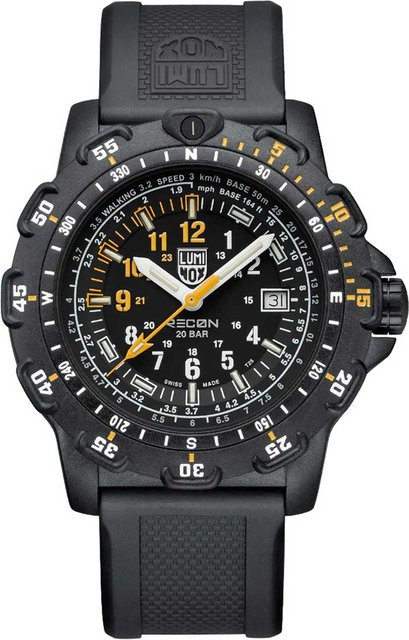 Luminox Herrenuhr RECON Point Man, Quarz, Karbon, 45 mm, Schwarz, 20 ATM - Bild 1