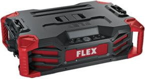 FLEX Digitales Akku-Baustellenradio RD SP 12/18/230 in Rot mit DAB+, FM, Bluetooth und USB-C - Bild 1