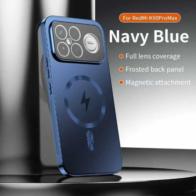Xiaomi Poco F8 Pro und Poco F8 Ultra Magnetische Hülle mit Kameraobjektiv-Schutz und Matted Frosted Back Cover in Blau - Bild 1