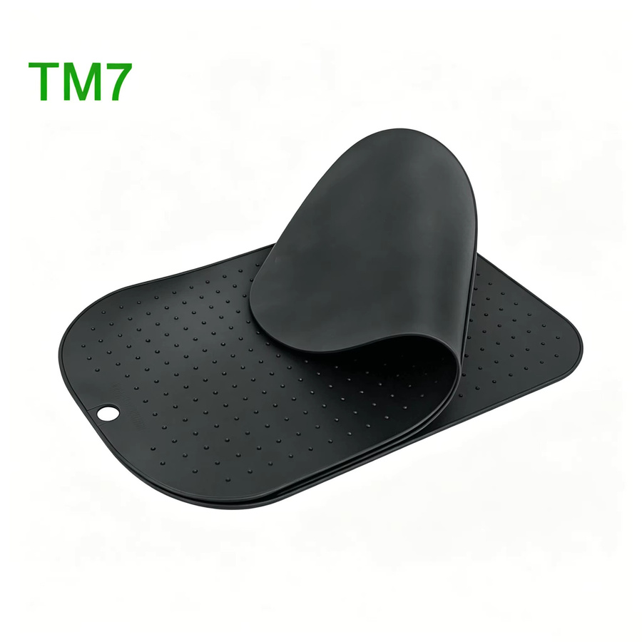 Rutschfeste Silikonmatte für Vorwerk Thermomix TM7 in Schwarz, stoßdämpfende Anti-Rutsch Unterlage - Bild 2