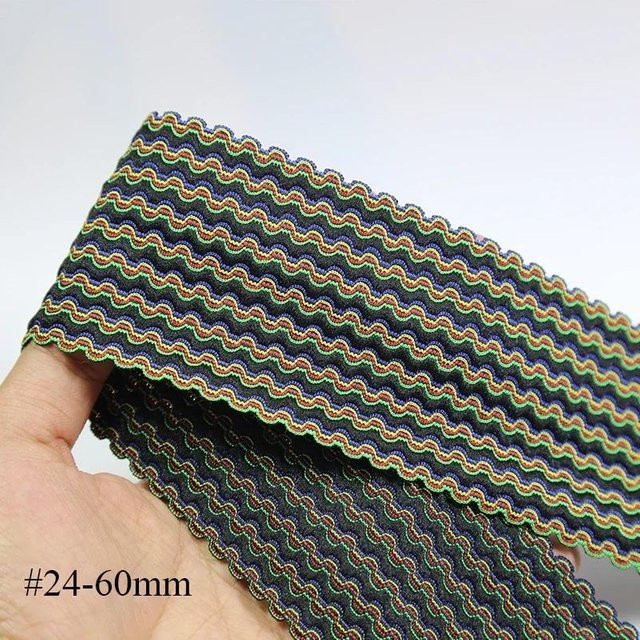 Meetee Jacquard Stretch Gurtband Elastisches Band für Hosenbund und Bekleidung, Breite: 50 mm, Farbe: Beige - Bild 1