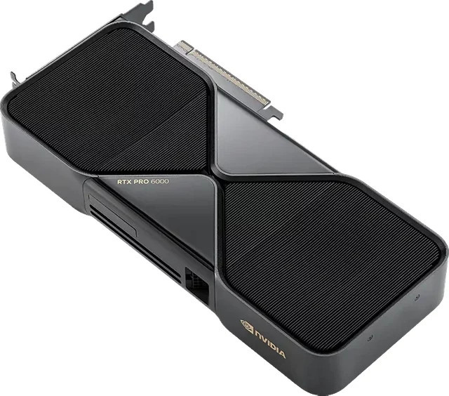 NVIDIA RTX PRO 6000 Blackwell Workstation Grafikkarte in Schwarz mit 96GB GDDR7 und PCIe 5.0 x16 - Bild 1