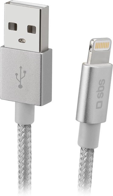 Apple USB-C auf Lightning Daten- und Ladekabel in Silber, 1 m - Bild 1