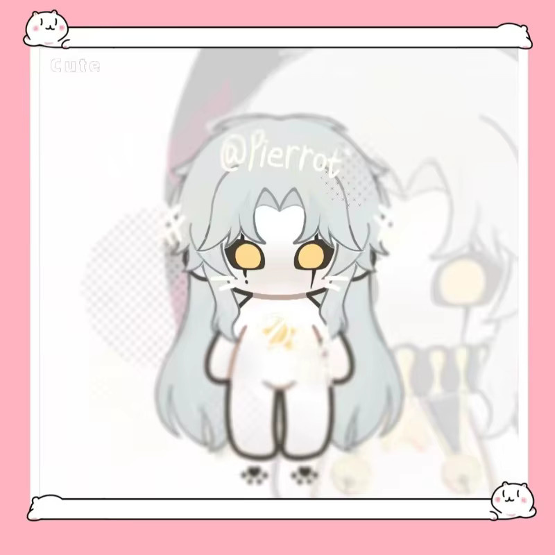 LISM Pierrot Kawaii Anime Puppe, Plüsch / Textil, Bunt / Mehrfarbig - Bild 5
