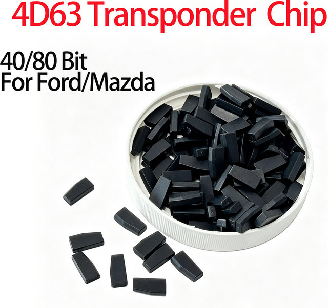 ITSkey Transponder-Chip 4D63 40/80 Bit für Ford Lincoln Mazda in Schwarz - Bild 1