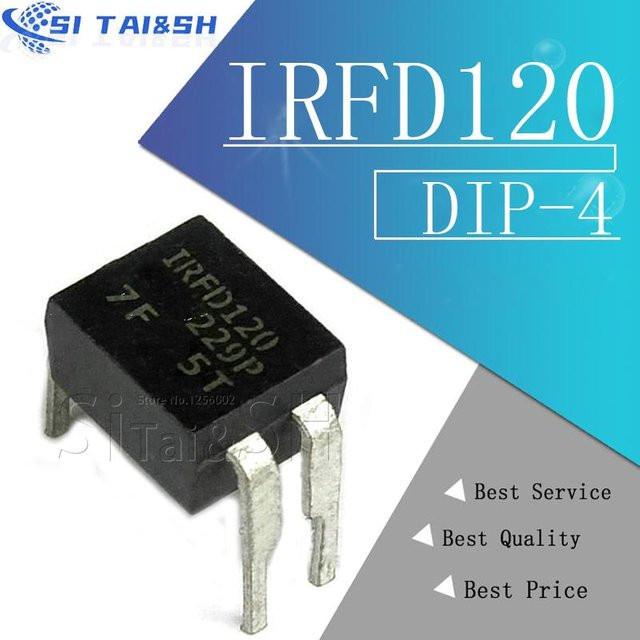 10er Set Si Tai&SH IRFD MOSFETs DIP-4 in Schwarz - Bild 1