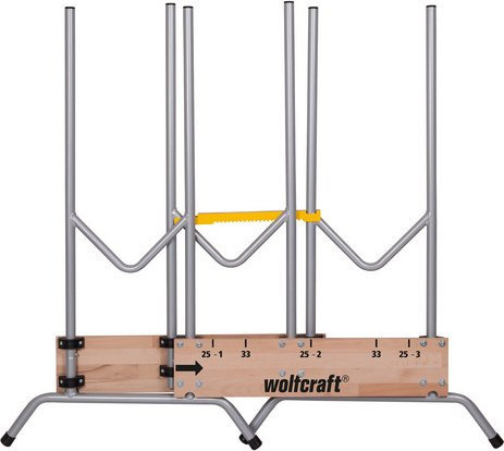 Wolfcraft Sägebock klappbar silberfarben B/T/H: 150,0 x 112,0 x 67,5 cm - Bild 1