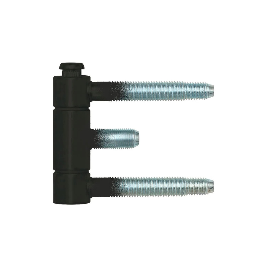 SFS Stahlzargenband 3-teiliges Einbohrband aus Stahl in Schwarz, Maße: 18 x 61 mm - Bild 2