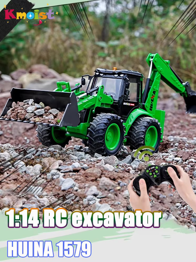 Huina 1579 RC Bagger LKW, Fahrzeug, 1:14, ferngesteuert - Bild 6