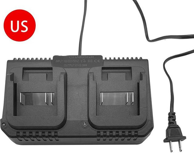 Sugarr 2-Wege Schnellladegerät für Makita 18V 21V Lithium-Ionen Akkus in Schwarz - Bild 1