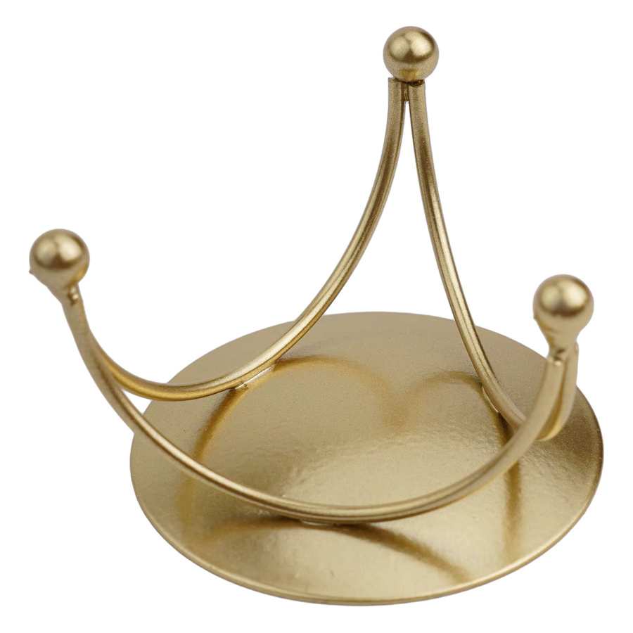 VIBRATITE Kerzenhalter aus Metall für Tealights, dekorativer Kerzenständer in Schwarz und Gold, B/H/T: 7 x 4,5 x 4,5 cm - Bild 3