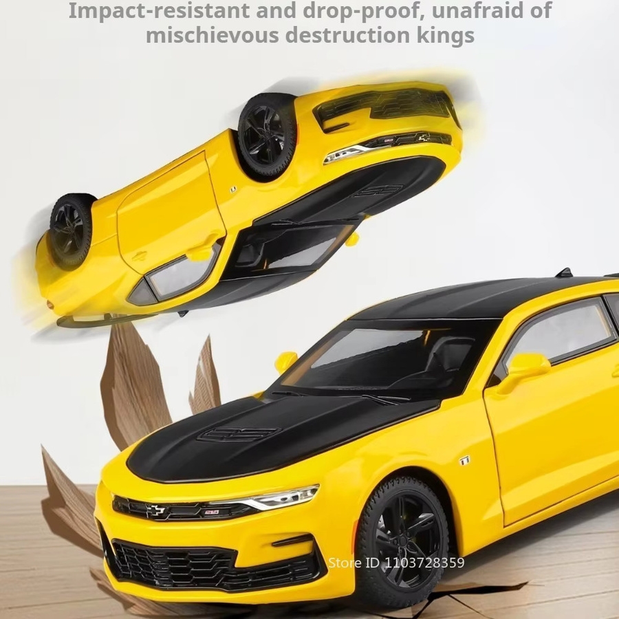 RMZ city Camaro Modellauto, 1:24 Maßstab, mit Licht und Sound - Bild 3