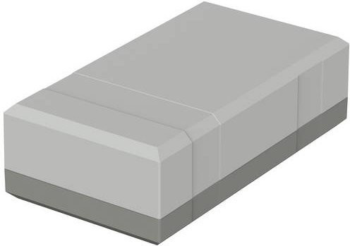 Bopla ELEGANT EG 1545 Elektronikgehäuse aus Polystyrol in Lichtgrau RAL 7035, B/T/H: 150 x 82 x 45 mm - Bild 1