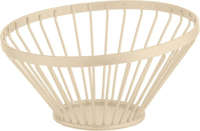 Alpena VEGA Obst- und Brotkorb aus Metall in Beige, Durchmesser: 15 cm, Höhe: 8 cm - Bild 1