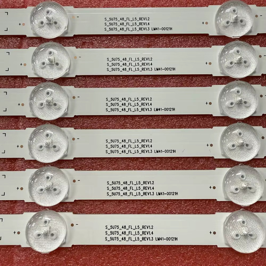 12er Set LED Streifen für Samsung Fernseher UN48JU6500F UN48JU6750F UN48JU6800F UN48JU7500F BN96-34708A BN96-34794A 34793A in Weiß - Bild 2