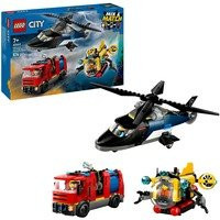 LEGO City Kombinationsset mit Hubschrauber, Löschauto und U-Boot - Bild 2