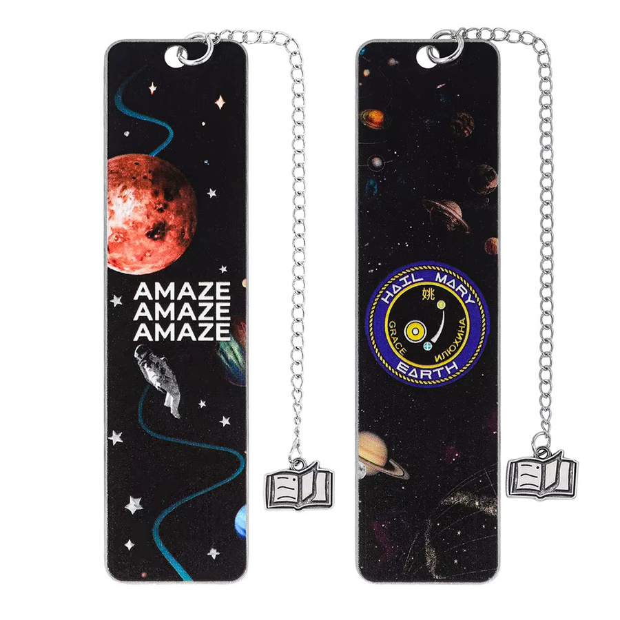 Rescue Plan Space Badge Kreatives Metall-Lesezeichen in Multicolour - Bild 2