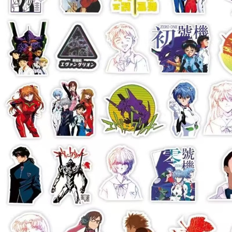 Bandai Evangelion Aufkleber, 50-teiliges Set, Bunt / Mehrfarbig - Bild 6
