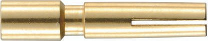 HARTING Crimpkontakt 09151006221 aus Messing mit Goldbeschichtung - Bild 1