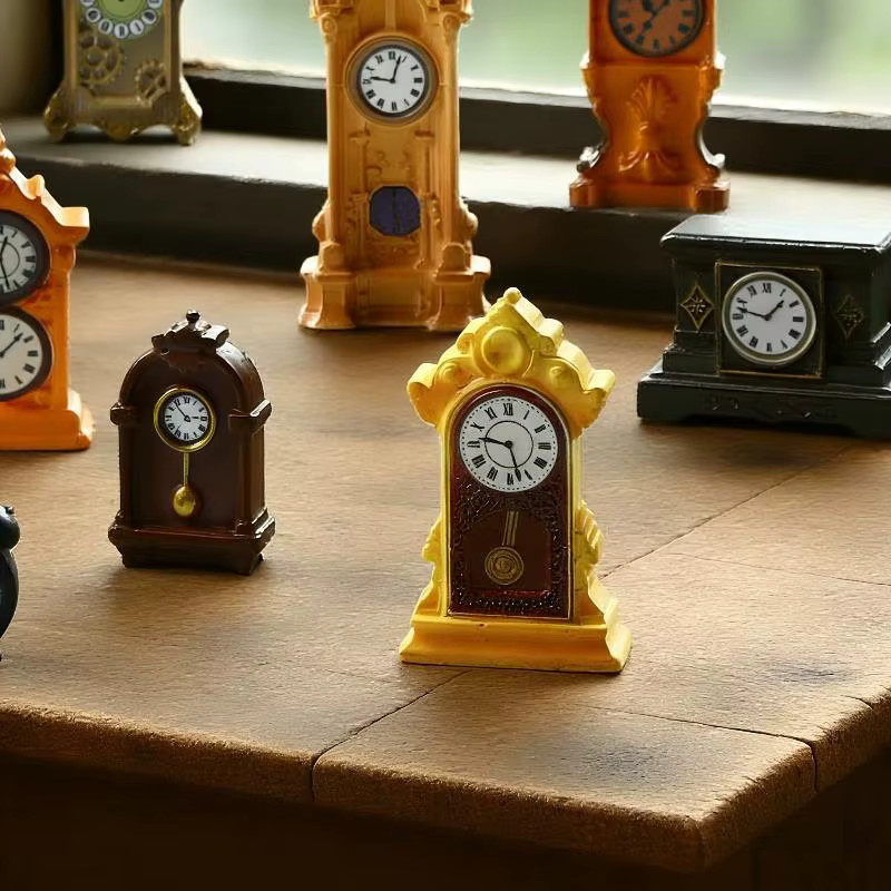 MYPANDA Puppenhaus Miniatur Wanduhr, Zubehör, 1/8 Stück, 1/12 - Bild 4