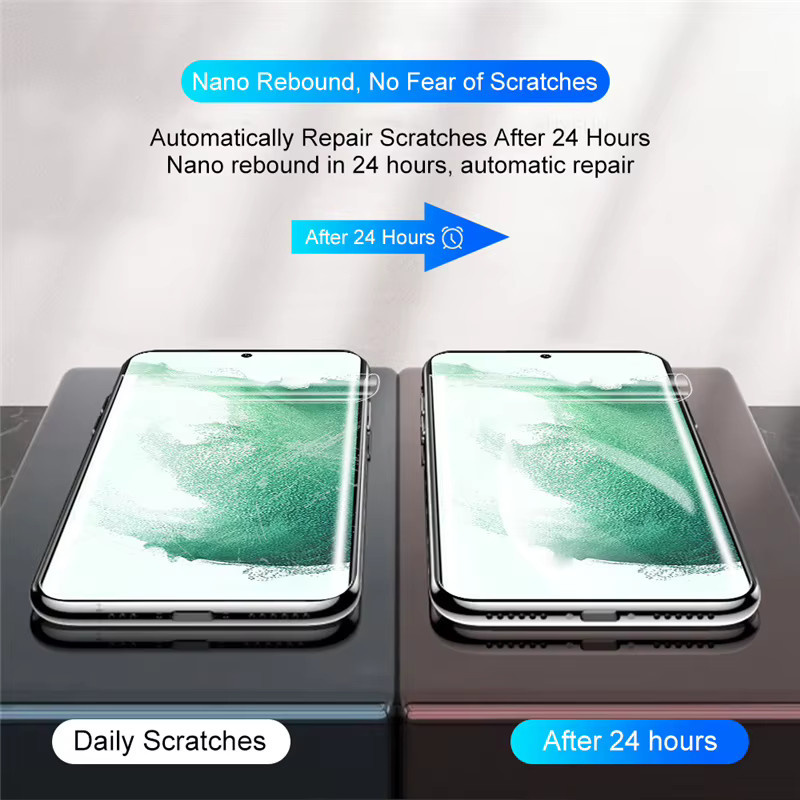 3er-Pack Samsung Hydrogel Displayfolie für S25 S24 S23 S22 S21 Ultra Plus FE A56 A55 A54 A36 A35 A15 A16 5G in Transparent - Bild 3