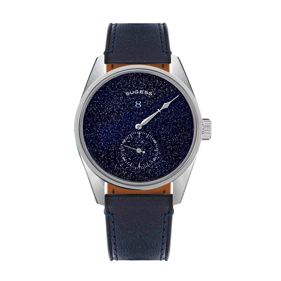 Sugess Armbanduhr Automatik, Edelstahl, Leder, Blau, Herren - Bild 6