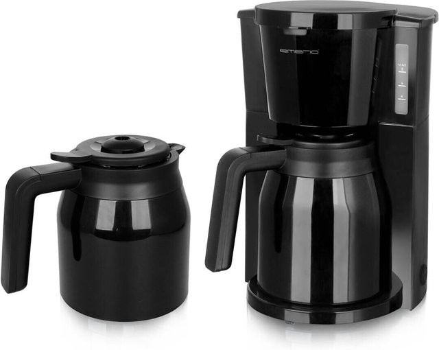 Emerio Kaffeeautomat CME-125050.4 in Schwarz aus Kunststoff und Glas, B/H/T: 22,3 x 33,8 x 24,5 cm - Bild 1