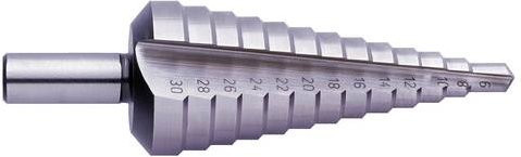 Exact HSS Stufenbohrer 05324 in Silber mit 3-Flächenschaft und einer Gesamtlänge von 98 mm - Bild 1