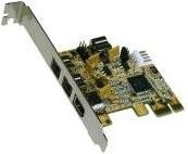 Exsys EX 16415 FireWire-Adapter PCI Express x1 mit FireWire 800 und 3 Anschlüssen - Bild 1