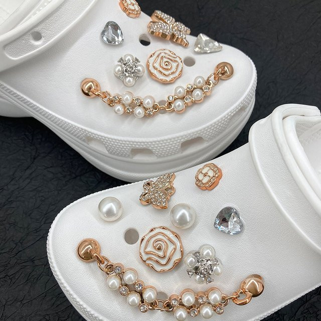 Schmetterling Rose Charms, Perle, Diamant, Damen - Bild 1