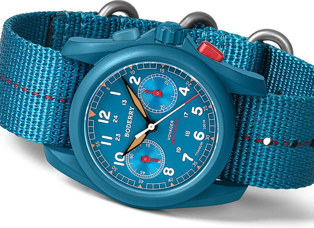 BODERRY Chronograph, Automatik, Titangehäuse, 40 mm, Herren - Bild 1