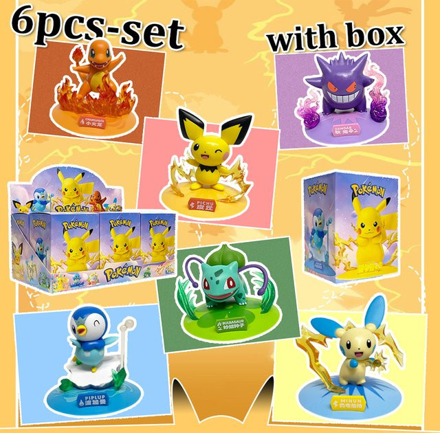 Bandai Pokémon Blind Box Figuren als Sammelobjekte für Kinder mit Charakteren wie Pikachu, Mewtwo, Gardevoir und Sylveon - Bild 1