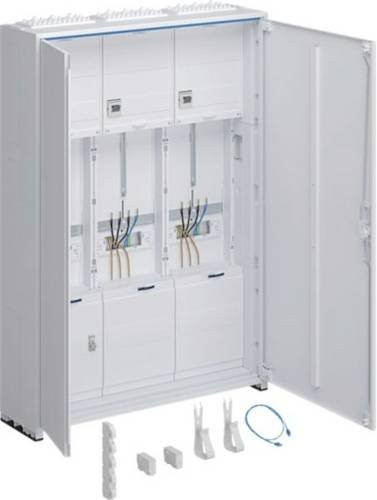 Hager ZB331X22NT Komplettschrank Verteilung in Weiß B/H/T: 110 x 80 x 20,5 cm - Bild 1