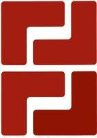 Brady ToughStripe Bodenmarkierung L-Form aus Polyester in Rot, B: 5,08 cm, T: 12,7 cm, 20 Stück - Bild 1
