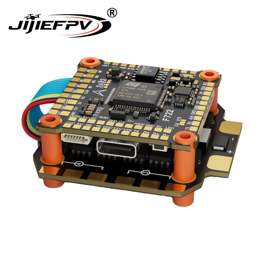 JIJIEFPV F722 70A Stack ICM42688P F722 Flugcontroller BLHELI_S 70A 4in1 ESC, black - Bild 1