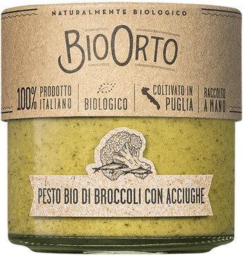 Bio Orto Brokkolipesto mit Sardellen Bio 180 g - Bild 1