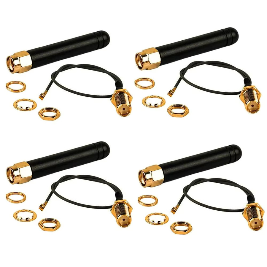 Heltec 915MHz LoRa Antenne mit 3dBi Verstärkung und U.FL zu SMA Anschluss für Heltec LoRa 32 V3 und CubeCell HTCC-AB02S GPS Boards, 4er-Pack, Schwarz - Bild 5