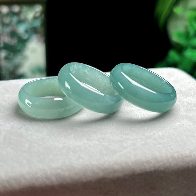 MC Ring Jadeit, Vintage, Unisex - Bild 1
