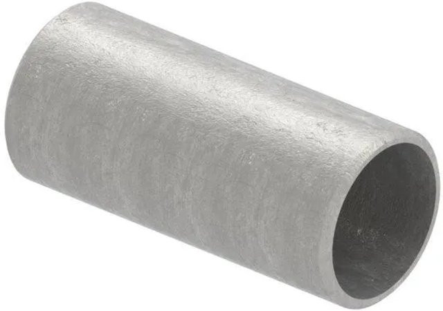 FeNau Rohrverbinder aus Edelstahl in Silber, Durchmesser: 33,7 mm, Wandstärke: 2,0 mm, Länge: 65 mm, ohne Mittelsteg - Bild 1